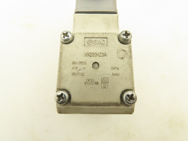 SMC VX230HZ3A 2-Way Solenoid Valve NC 24VDC Coil 3/8" Push Connect Lot of 6