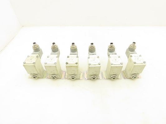 SMC VX230HZ3A 2-Way Solenoid Valve NC 24VDC Coil 3/8" Push Connect Lot of 6