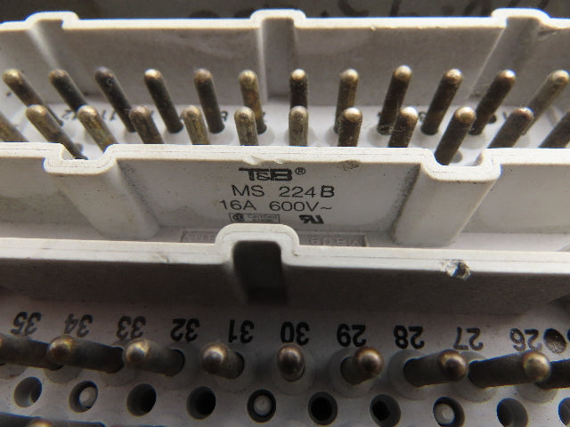 Thomas & Betts MS 224B Connector Screw Insert Plugs 24 Pin Steel Housing