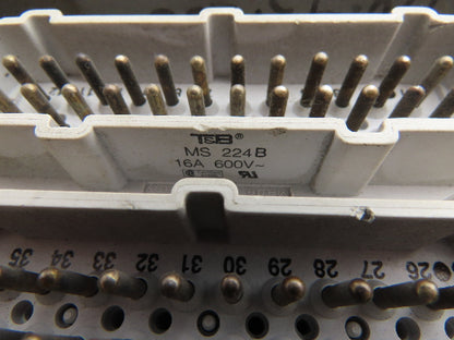 Thomas & Betts MS 224B Connector Screw Insert Plugs 24 Pin Steel Housing