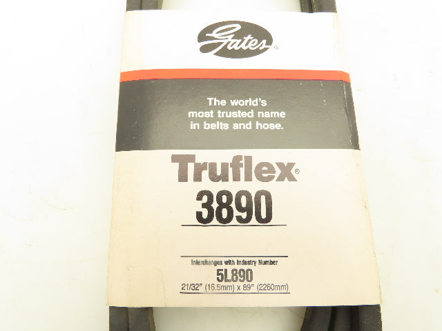 Gates 3890 Truflex FHP Low Horse-Power V-Belt 21/32"x89" Lot Of 2