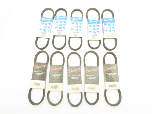 Browning 5L290 V Belt Rubber 29"ODx 5/8" Width Lot Of 10