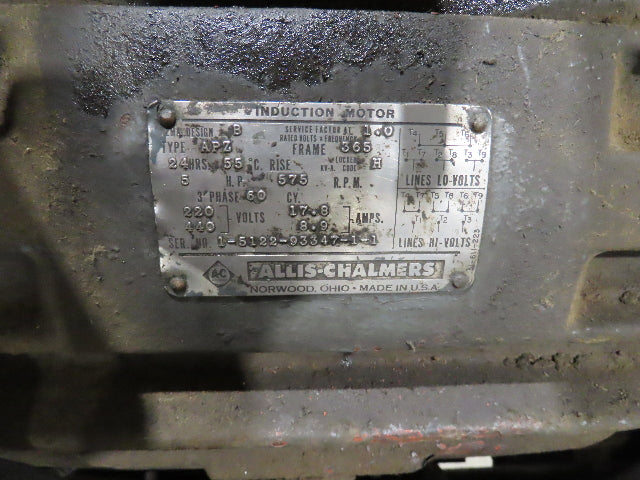 Minster No 6 OBI Punch Press 60 Ton 5" Stoke 5 Hp Motor 220/440V 17" Open Height