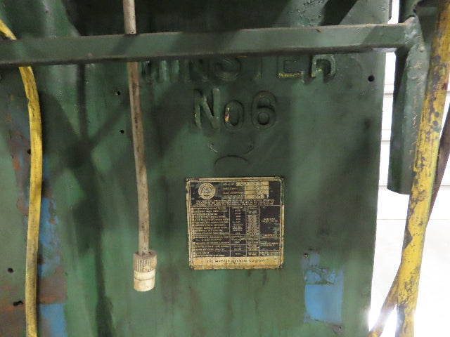 Minster No 6 OBI Punch Press 60 Ton 5" Stoke 5 Hp Motor 220/440V 17" Open Height