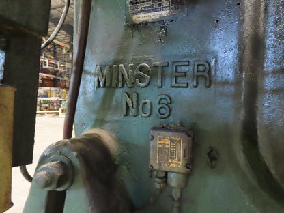 Minster No 6 OBI Punch Press 56 Ton 4" Stoke 10Hp Motor 230/460V 17" Open Height