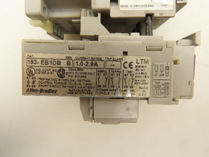 Allen Bradley 193-EB1DB Contactor Overload Relay 120V Coil 600V Lot of 2