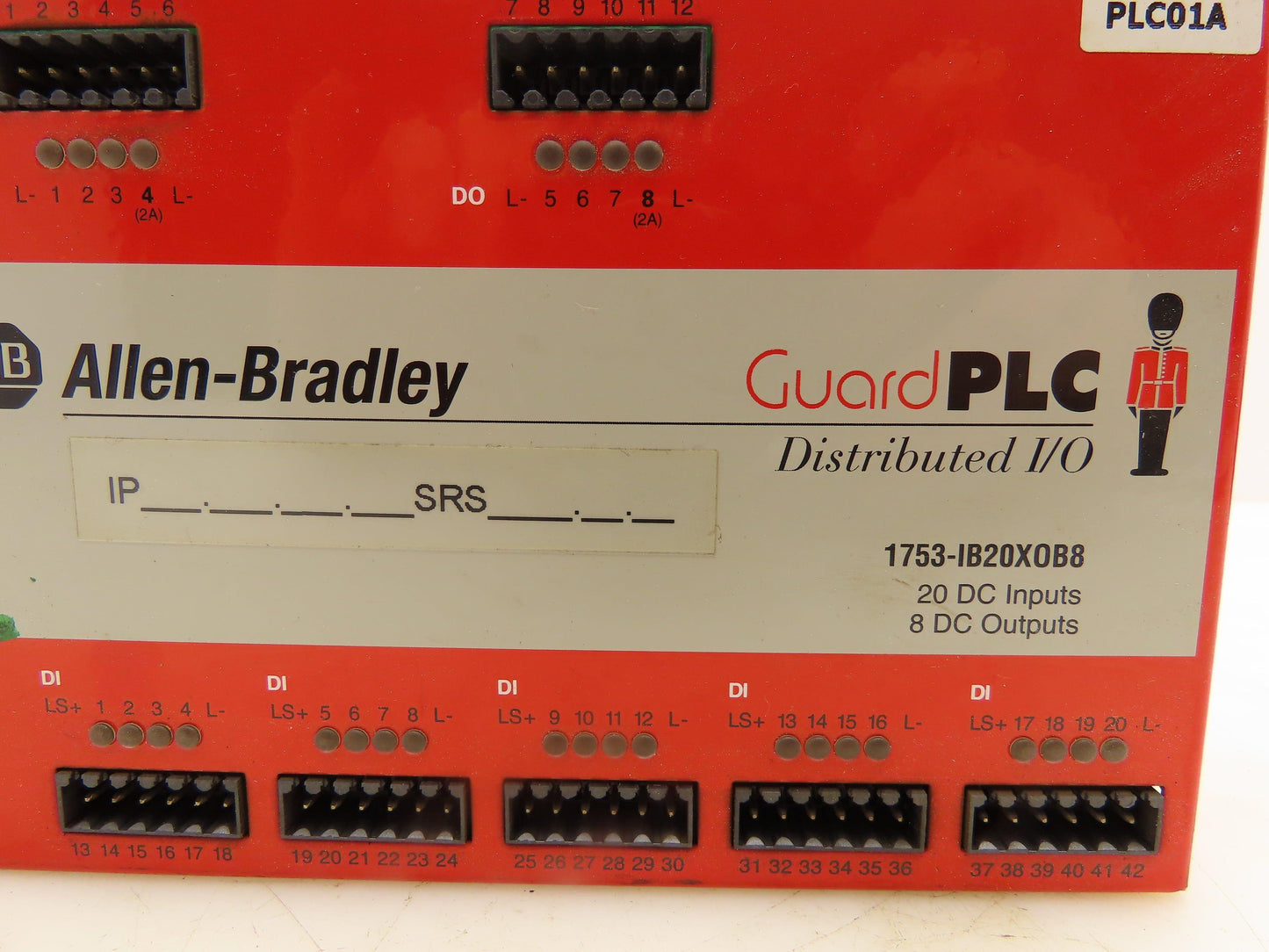 Allen Bradley 1753-IB20XOB8 Guard PLC Distributed I/O Module 20 Input Lot of 2