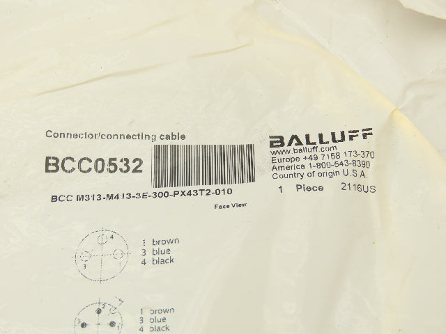 Turck 4602956 Proximity Sensor 8mm Barrel Balluff Cable M12