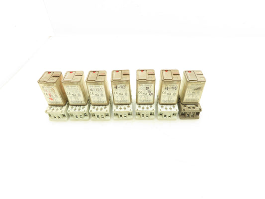 Kuhnke UF2-120VAC 1 8-Pin Relay Allen-Bradley Base 120V 10A Lot of 7