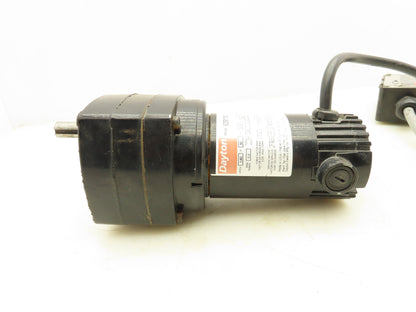 Dayton 6Z911B DC Gearmotor 90V 1/40Hp 362:1 Reducer 5 RPM w/Speed Control 4Z527E