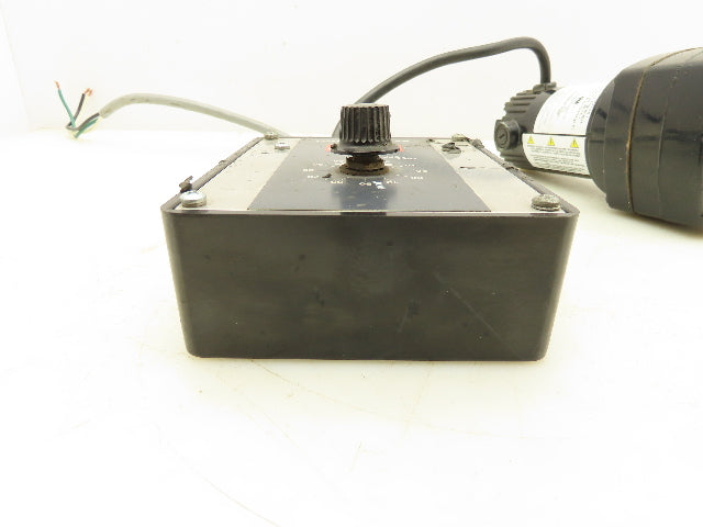 Dayton 6Z911B DC Gearmotor 90V 1/40Hp 362:1 Reducer 5 RPM w/Speed Control 4Z527E