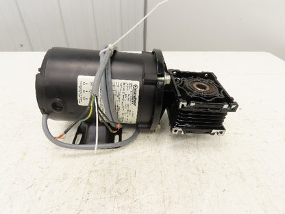 Marathon MicroMax Gearmotor 60:1 Reducer .25Hp 230V 3PH 29 RPM Hollow Shaft 56C