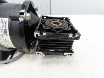Marathon MicroMax Gearmotor 60:1 Reducer .25Hp 230V 3PH 29 RPM Hollow Shaft 56C