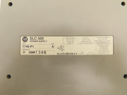 Allen Bradley 1746-P1 Power Supply 85-132VAC 0.46A@24VDC Series A Lot Of 2