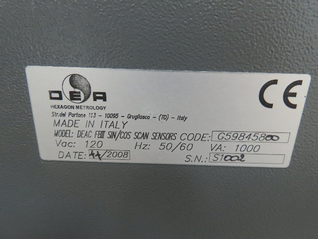 Sherffield Pioneer 6.8.6 Cordax CMM Touch Probe Renishaw Tricision Slant Bridge