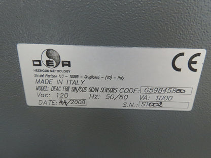Sherffield Pioneer 6.8.6 Cordax CMM Touch Probe Renishaw Tricision Slant Bridge