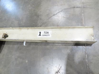1 Ton 2000Lb Wall Mount Cantilever Work Station Jib Crane 5' 5" Span 10' Height
