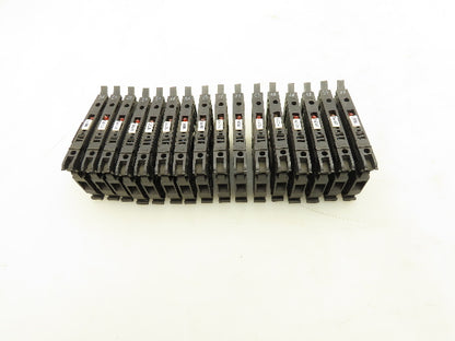 Weidmuller WSI 4/2 Terminal Block Fuse Holder Red LED Indicator  Lot of 16