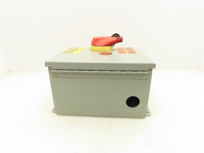 Wiegmann B100806CH Wall Mount Electrical Enclosure 10x8x6" With Disconnect