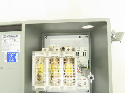 Wiegmann B100806CH Wall Mount Electrical Enclosure 10x8x6" With Disconnect