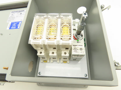 Wiegmann B100806CH Wall Mount Electrical Enclosure 10x8x6" With Disconnect