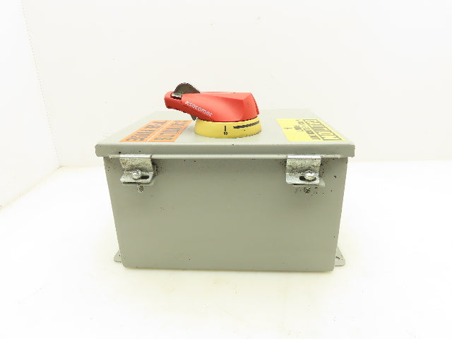 Wiegmann B100806CH Wall Mount Electrical Enclosure 10x8x6" With Disconnect