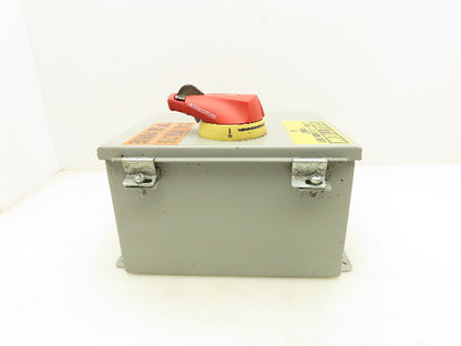 Wiegmann B100806CH Wall Mount Electrical Enclosure 10x8x6" With Disconnect