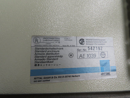 Rittal AE1039 Wall Mount Electrical Enclosure 23-1/2x15x7-1/2" with Cam Lock