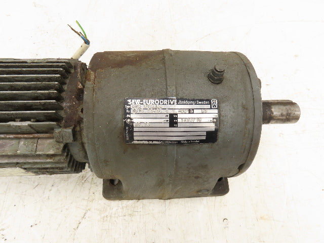 Sew-Eurodrive R60 DT80K4 Inline Gearmotor .55kW 240/480V 3PH 89:1 Reducer 18 RPM
