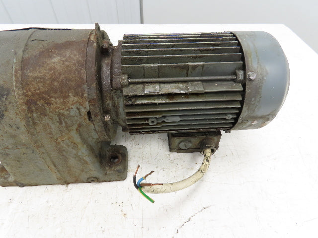 Sew-Eurodrive R60 DT80K4 Inline Gearmotor .55kW 240/480V 3PH 89:1 Reducer 18 RPM