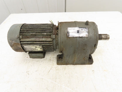 Sew-Eurodrive R60 DT80K4 Inline Gearmotor .55kW 240/480V 3PH 89:1 Reducer 18 RPM