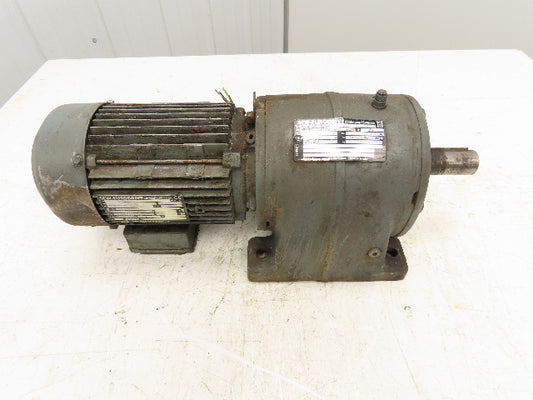 Sew-Eurodrive R60 DT80K4 Inline Gearmotor .55kW 240/480V 3PH 89:1 Reducer 18 RPM