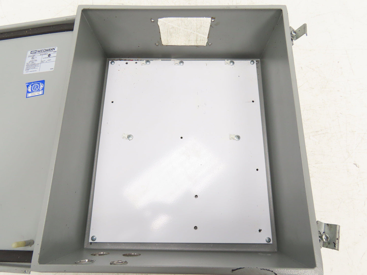 Wiegmann B161406CH Electrical Enclosure Control Panel with Backplate 16x14x6"