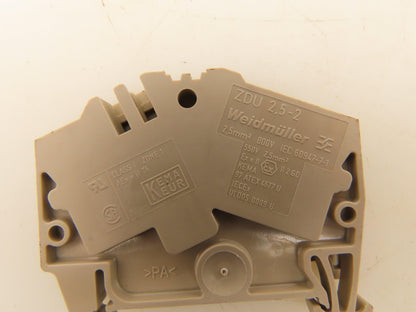 Weidmuller ZDU 2,5-2 Terminal Block 2.5mm 800V Lot of 88