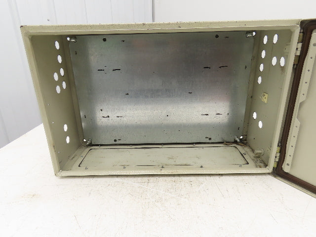 Rittal AE1039 Steel Electrical Enclosure with Backplate 600x380x210mm 24x15x8"
