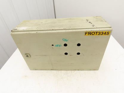 Rittal AE1039 Steel Electrical Enclosure with Backplate 600x380x210mm 24x15x8"