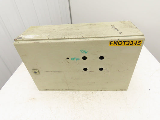 Rittal AE1039 Steel Electrical Enclosure with Backplate 600x380x210mm 24x15x8"
