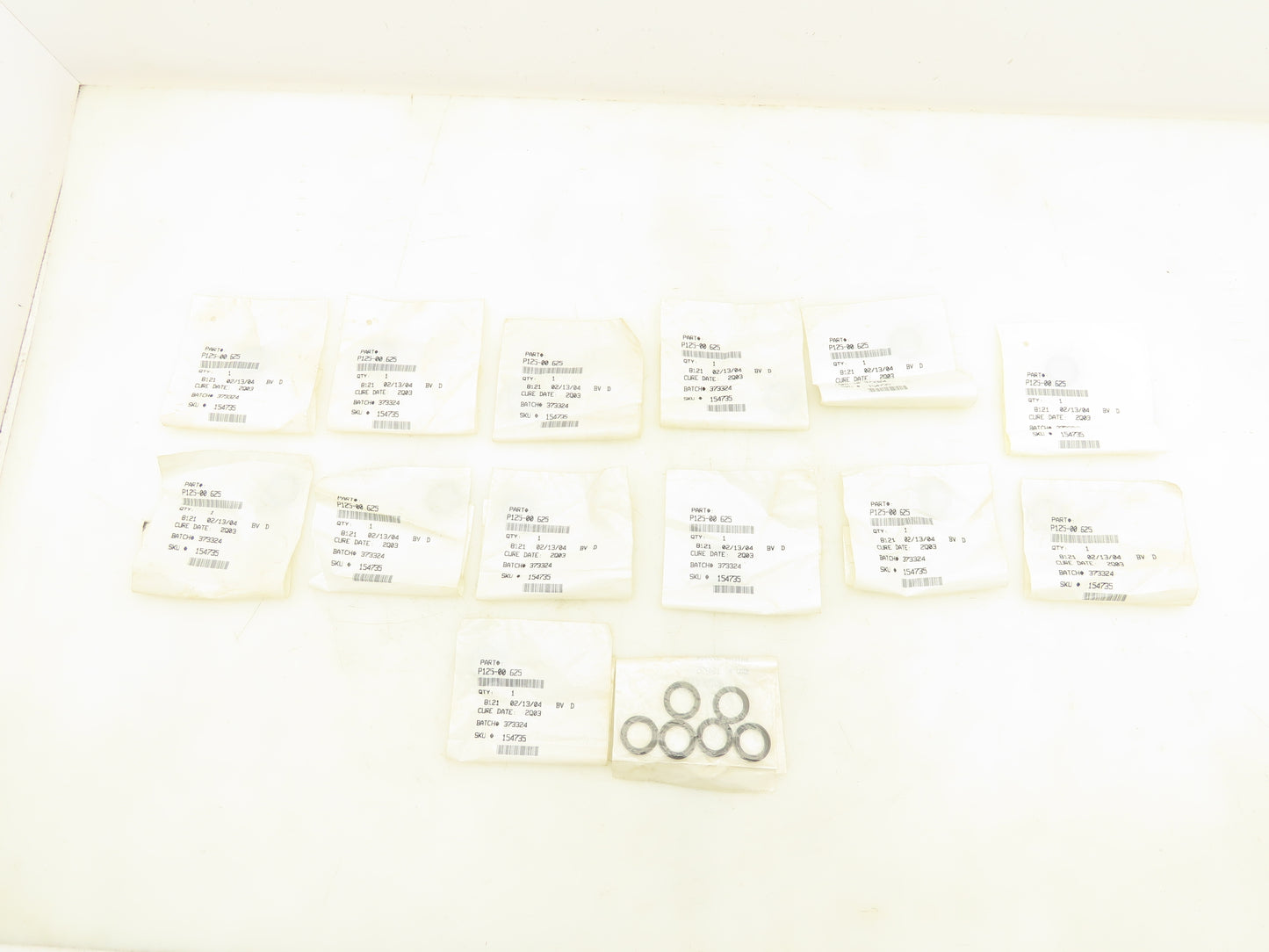 P125-00.625 Polyurethane O-Ring Seal 5/8" ID 7/8" OD Lot of 19