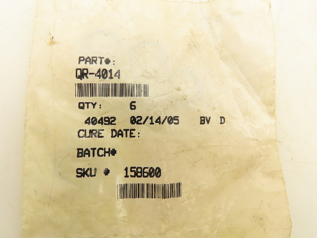 QR-4014 O-Ring Seals 1/2" ID 5/8" OD Lot of 17