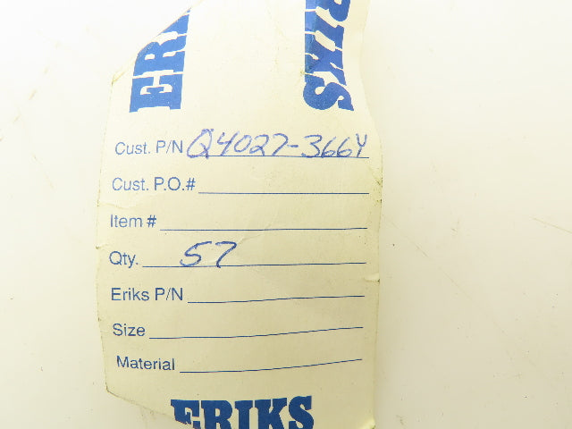 4027-366Y Quad Ring Seal 1-3/8" ID 1-7/16" OD Lot of 57