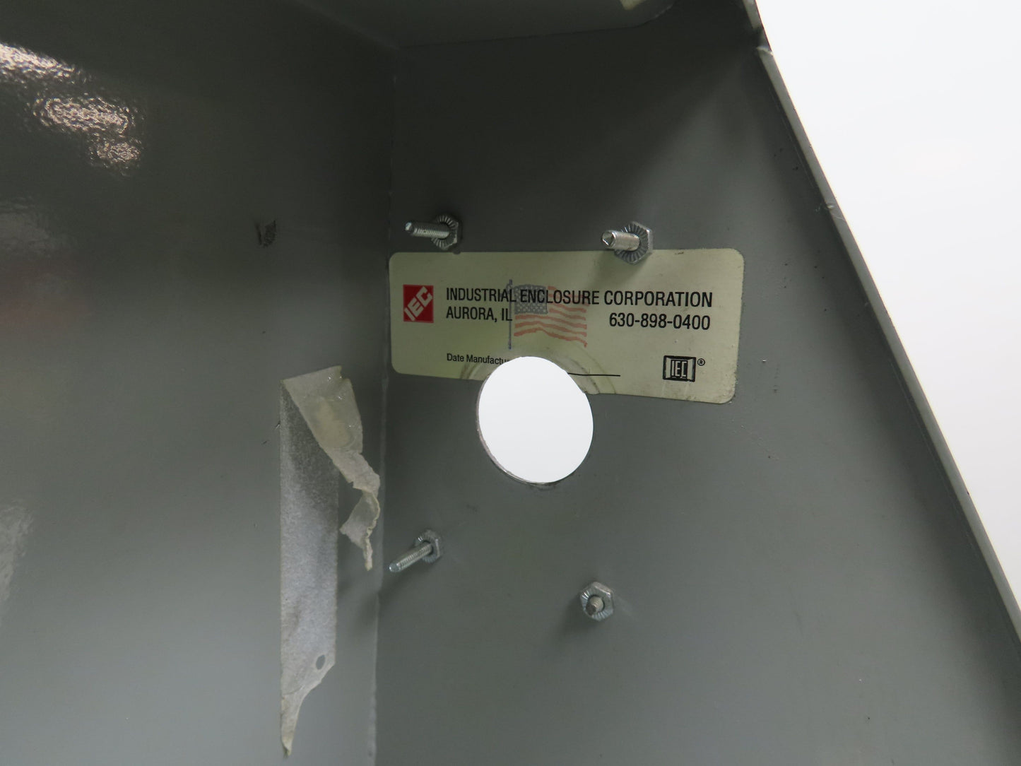 Industrial Enclosure Corp Sloped Top Electrical Enclosure 14x24" HMI 30°or 60°