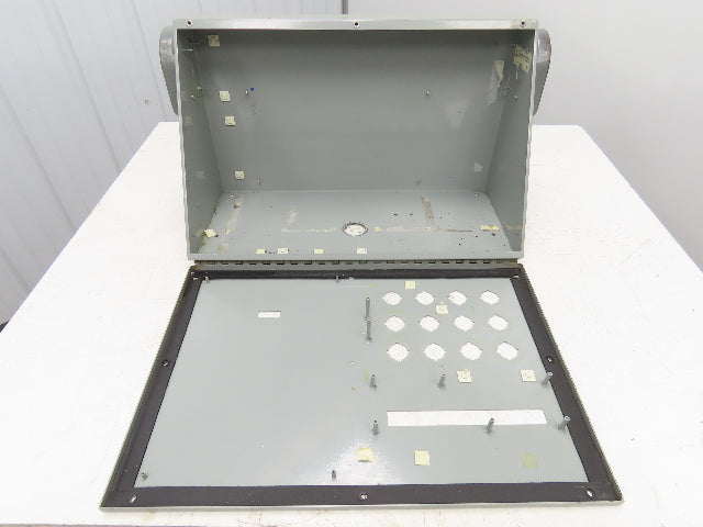 Industrial Enclosure Corp Sloped Top Electrical Enclosure 14x24" HMI 30°or 60°