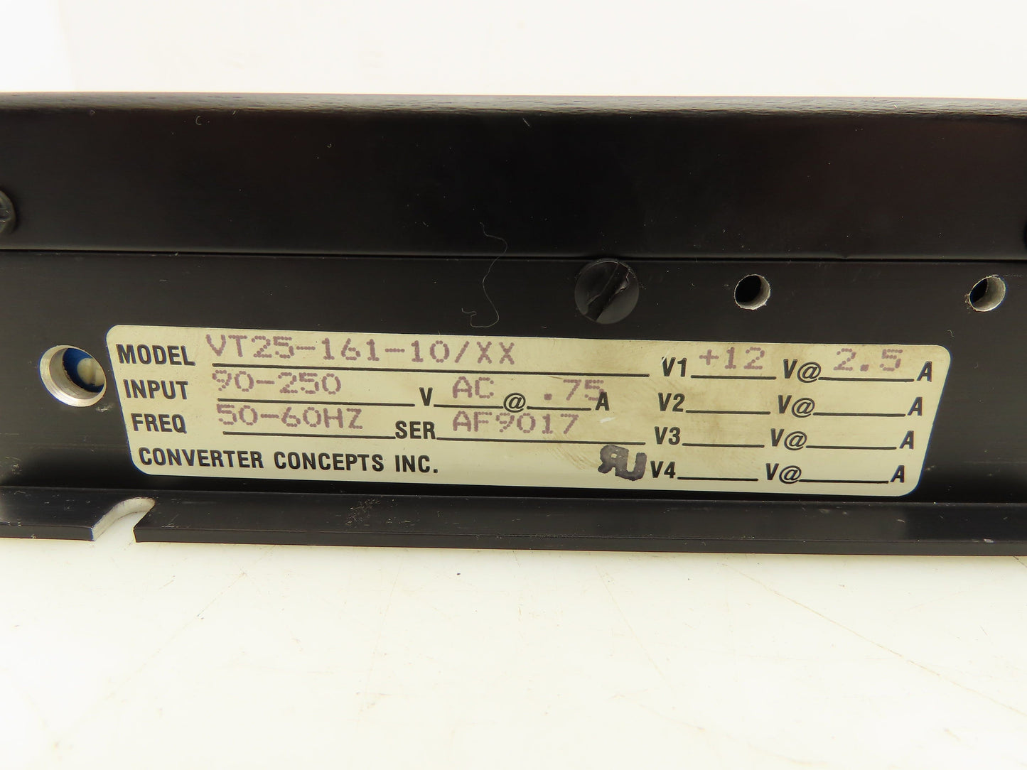 Converter Concepts VT25-161-10/XX Power Supply 90-250V .75A