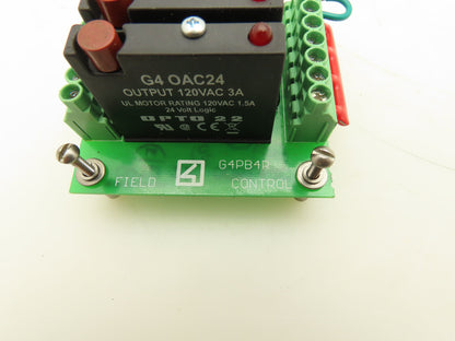 Opto G4PB4R I/O Module With 3 Attached G4 0AC24 Modules 120VAC 3A