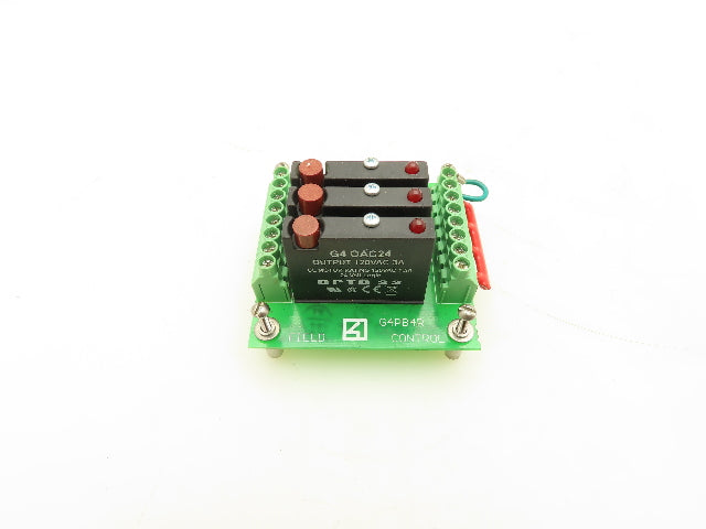 Opto G4PB4R I/O Module With 3 Attached G4 0AC24 Modules 120VAC 3A
