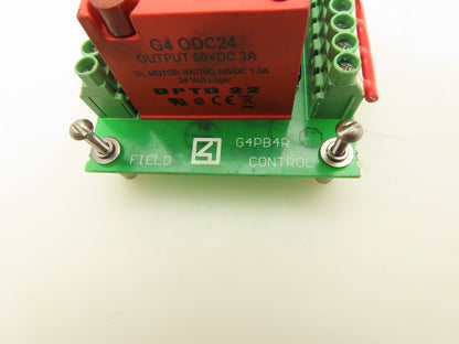 Opto G4PB4R I/O Module With 2 Attached G40AC24 And G4ODC24 Modules 60-120VAC 3A