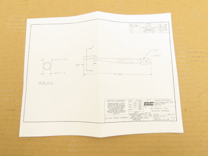 Daniels DRK264-8 Removal Tool Straight Tweezer Rear Release Connector