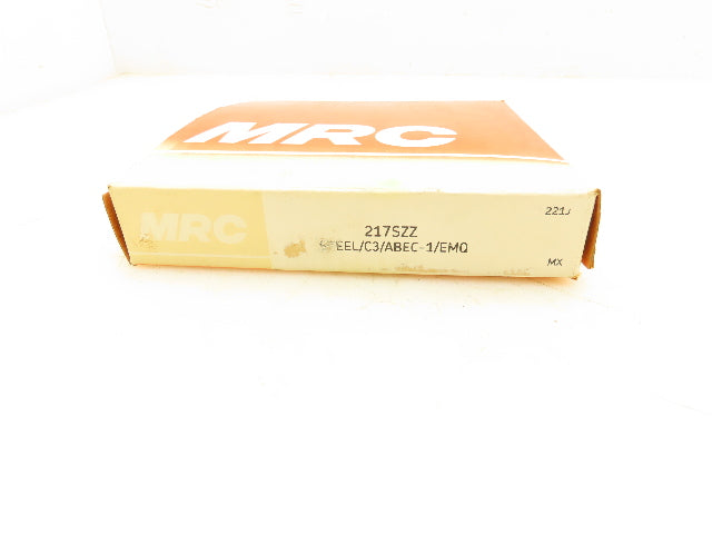 MRC 217SZZ Radial/Deep Groove Ball Bearing 85MM Bore 150MM OD 28MM Width Steel