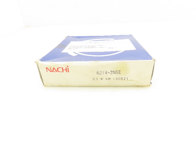 Nachi 6214-2NSE Rubber Seal Ball Bearing 70MM ID 125MM OD 24 Width Steel