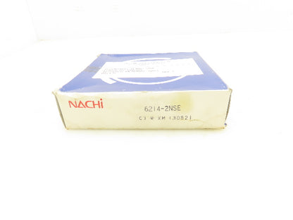 Nachi 6214-2NSE Rubber Seal Ball Bearing 70MM ID 125MM OD 24 Width Steel